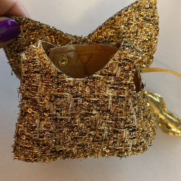 Labubu Gold Tweed Wings of Fortune Dress Labubu Dress Outfit Clothing - Picture 3 of 7